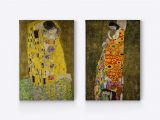 Gustav Klimt Wall Murals the Kiss & Hope Ii by Gustav Klimt Painting 2 Pieces Set
