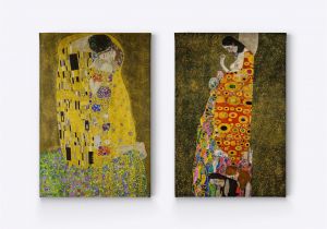 Gustav Klimt Wall Murals the Kiss & Hope Ii by Gustav Klimt Painting 2 Pieces Set