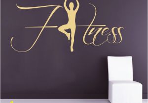 Gymnastics Wall Murals Aliexpress Buy Fitness Wall Decals Sportwoman Sport Girl Gym