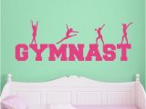 Gymnastics Wall Murals Gymnast Word Art Wall Decal Sports Wall Decals
