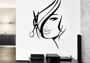 Hair Salon Wall Murals Wall Decal Hair Salon Barbershop Hair Cuttery Unique Gift Z3201