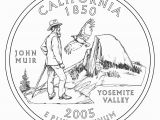 Half Dollar Coloring Page John Muir Yosemite California State Quarter Coin John Muir Exhibit