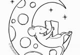 Half Moon Coloring Page Dulemba Coloring Page Tuesday Moon Mouse