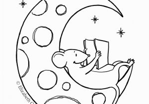 Half Moon Coloring Page Dulemba Coloring Page Tuesday Moon Mouse