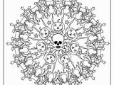 Halloween Adult Coloring Page Halloween Mandala Adult Coloring Page by