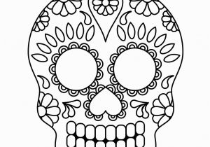 Halloween Color Pages Pdf Day Of the Dead Sugar Skulls 5 Designs to and