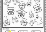 Halloween Coloring Math Pages Halloween Counting Worksheet 1 to 5