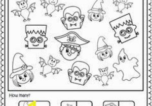Halloween Coloring Math Pages Halloween Counting Worksheet 1 to 5
