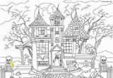 Halloween Horror Coloring Pages Horror Scenes – Haunted House