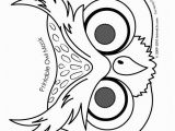 Halloween Owl Coloring Page Owl Cute Printable Halloween Animal Paper Masks Mask