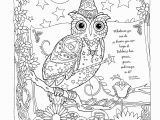 Halloween Owl Coloring Page Pin by Sue Ann On Adult Coloring Books