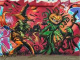 Halloween Wall Mural Ideas Beste Halloween Graffiti Bilder