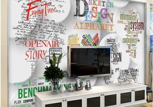 Halloween Wall Mural Ideas Custom Size 3d Wallpaper Living Room Mural English Alphabet Backdrop Wall Picture Mural Home Decor Creative Hotel Study Wall Paper 3 D Good