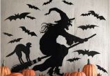Halloween Wall Mural Ideas Witch Silhouette Halloween Decorations and Costumes You