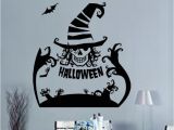 Halloween Wall Murals Decals Black Ghost Hands Bat Wall Stickers Halloween Store Window Glass