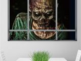 Halloween Wall Murals Decals Halloween Window Zombie 3d Wall Art Sticker Halloween