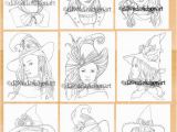 Halloween Witch Coloring Pages for Kids Wee Witches Halloween Multipack Minibook Coloring Pages Printable Colouring for Adults Instant Download Grayscale Coloring