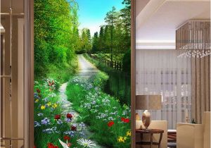 Hallway Wall Murals Custom Mural Wallpaper 3d forest Path Nature Scenery Painting Fresco