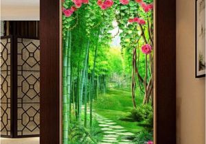 Hallway Wall Murals Custom Wall Mural Wallpaper for Walls 3d Flower Vine Bamboo forest