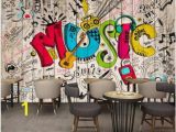 Hand Drawn Wall Murals Buy Music Wood Wall Decor and Get Free Shipping Best