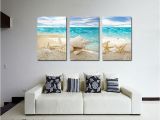 Hand Painted Beach Wall Murals New Miico Hand Painted Three Bination Decorative