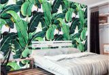 Hand Painted Bedroom Wall Murals Custom Wall Mural Wallpaper European Style Retro Hand Painted Rain forest Plant Banana Leaf Pastoral Wall Painting Wallpaper 3d Free Wallpaper Hd