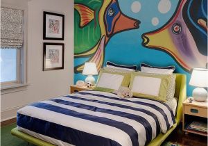 Hand Painted Bedroom Wall Murals Hand Painted Fish Wall Mural