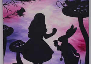 Hand Painted Disney Wall Murals Alice In Wonderland Art for Sale original Hand Painted