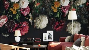 Hand Painted Floral Wall Murals 3d Wall Murals Wallpaper Retro Hand Painted Floral Wall