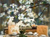 Hand Painted Floral Wall Murals Oil Panting Cherry Blossom Floral Wall Mural Wallpaper Hand Painted Branch Cherry Blossom Wall Mural Flowers Wall Mural for Wall Decor