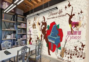 Hand Painted Murals Pricing 3d Photo Wallpaper Europe Hand Painted Dance Latin Dance Room