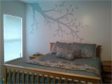 Hand Painted Nursery Wall Murals Light and Airy Bedroom with Faint Tree Branch Hand Painted