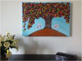 Hand Painted Tree Wall Murals Doronarte Handmade Hand Painted Picture Tree Of Life Sizes 50x70x4 Cm Rif109