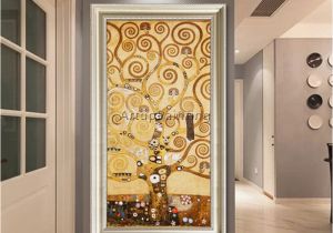 Hand Painted Tree Wall Murals Us $89 0 Gustav Klimt Oil Painting On Canvas Hand Painted Tree Of Life Modern Abstract Oil Paintings for Living Room Wall Decorative Art In Painting