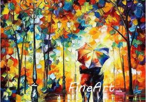 Hand Painted Wall Murals Artist 2019 Hand Painted Oil Wall Art Knife Painting Canvas Landscape Leonid Afremov Artist Canvas Painting Reproduction Modern Art Paintings Home Decor From