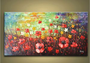 Hand Painted Wall Murals Artist original Impressionist Palette Knife Artist Oil