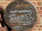 Hand Painted Wall Murals Ireland Peaky Blinders Whiskey Lid Wood Hand Painted Wall Art Pub