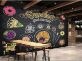 Hand Painted Wall Murals Pricing Custom Restaurant Wallpaper Hand Painted Coffee Breakfast Bread 3d