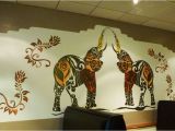 Hand Painted Wall Murals Pricing Uk Lagan Indian Restaurant Indian Elephant Wall Mural