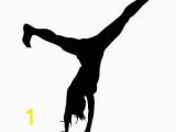 Hand Painted Wall Murals with Gymnastics Silhouettes Hand Painted Wall Murals with Gymnastics Silhouettes