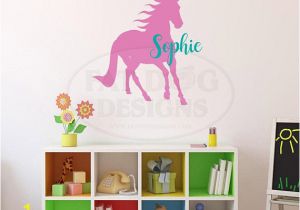 Handmade Wall Murals Unicorn Name Decal Kids Personalized Name Decal Kids Name Stickers
