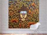 Hanging Canvas Murals 2019 1 Panel Buddha Head Oil Painting Printed Canvas Wall Art