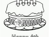 Happy 4th Birthday Coloring Pages 215 Best Coloring Cake S Images On Pinterest