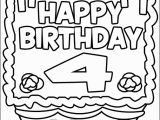 Happy 4th Birthday Coloring Pages Happy 4th Birthday Coloring Pages