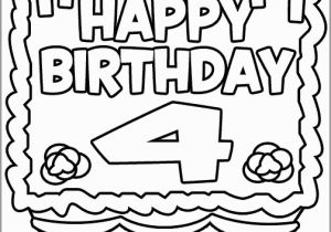 Happy 4th Birthday Coloring Pages Happy 4th Birthday Coloring Pages