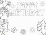 Happy 4th Birthday Coloring Pages Happy Birthday Pages to Color Luxury Free Printable Troll Coloring