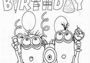 Happy 6th Birthday Coloring Pages Happy Birthday Minion Template for Children Happy Birthday Coloring