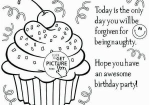 Happy B Day Coloring Pages Birthday themed Coloring Pages Beautiful Happy Birthday Coloring