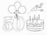 Happy Birthday Coloring Pages Disney Ausmalbild Zum 50 Geburtstag In 2020
