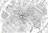 Happy Birthday Coloring Pages for Adults 25 Free Printable Happy Birthday Coloring Pages